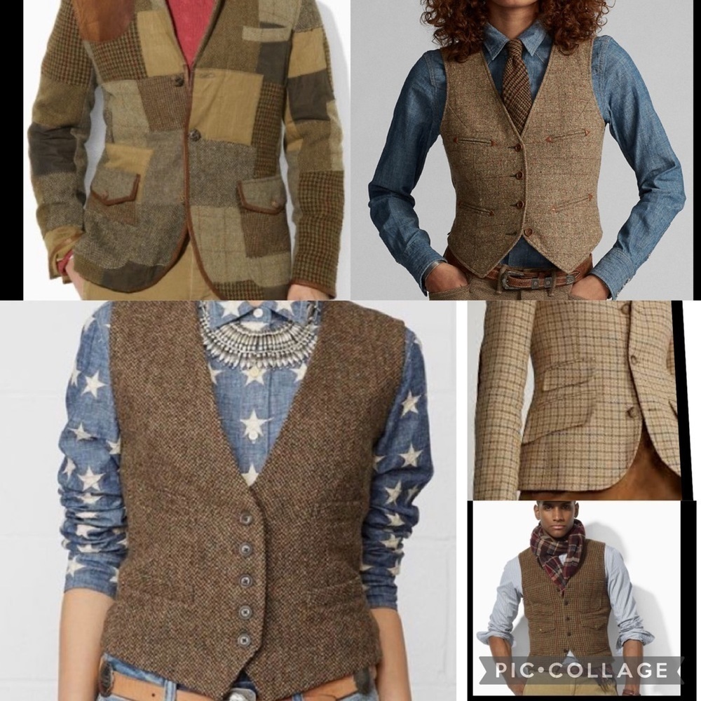 Vintage Wool and Corduroy Patchwork Vest - Picture 12 of 13